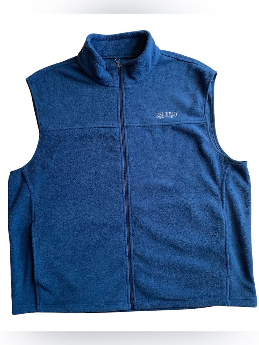 Cabela's Men's RedHead Blue Full Zip Fleece Vest Size 2XL Outdoor